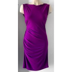 Maggy London Dresses - MAGGY BOUTIQUE ROYAL PURPLE RUCHED SHEATH DRESS Maggy London Dresses - MAGGY BOUTIQUE ROYAL PURPLE RUCHED SHEATH DRESS
